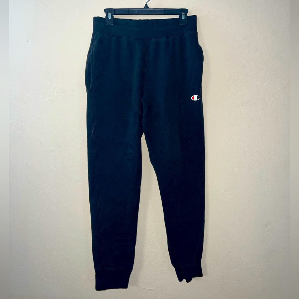 Champion, size M, black jogger sweats